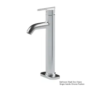 bathroom wash bowl basin single handle chrome fashion