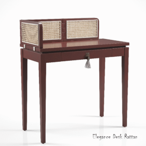 elegance desk rattan
