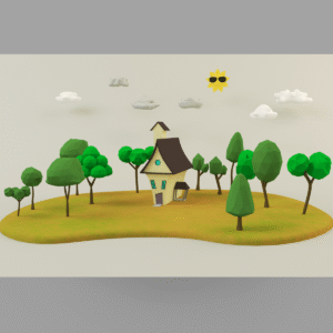 low poly environment