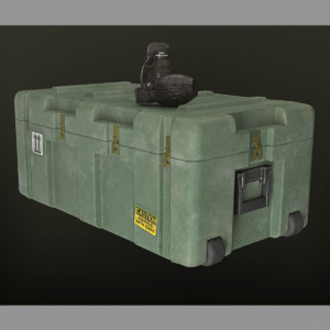 military box with granade