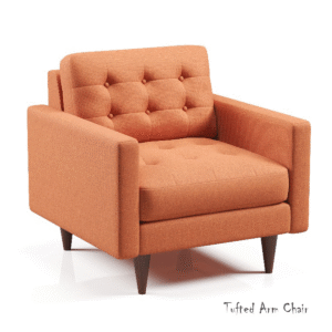 tufted arm chair