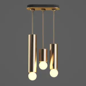 vosiny modern chandelier long tube pendant light